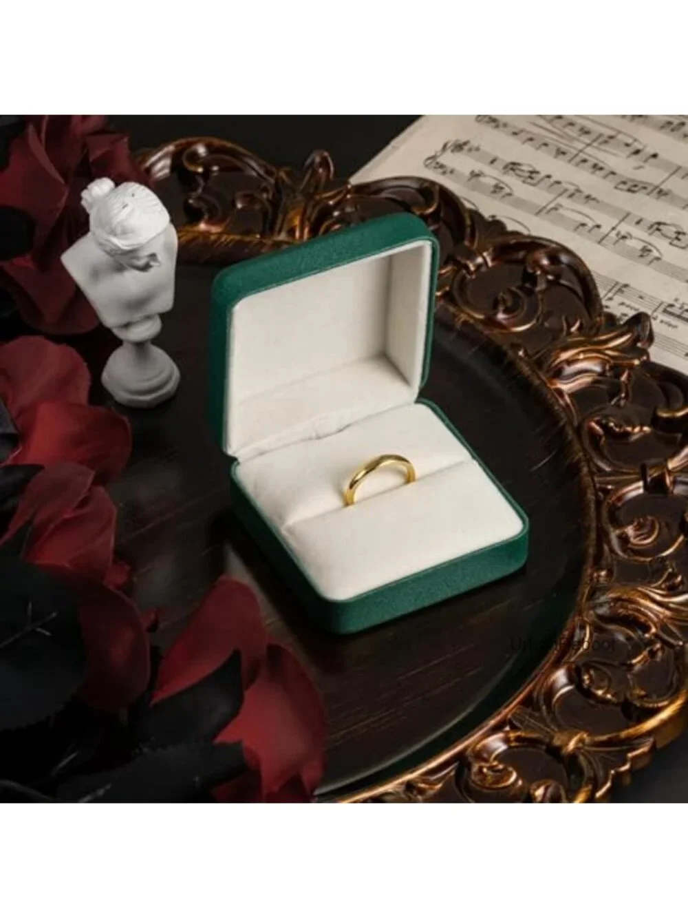 14K Gold Plated Non Tarnish Chunky Vintage Ring for Women